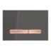 Bild von GEBERIT Sigma50 Betätigungsplatte für 2-Mengen-Spülung, Metallfarbe rotgold #115.670.DW.2 - Grundplatte und Tasten: rotgold Deckplatte: schwarz