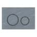 Bild von GEBERIT Sigma21 Betätigungsplatte für 2-Mengen-Spülung, Metallfarbe schwarzchrom #115.651.JM.1 - Grundplatte und Designringe: schwarzchrom Deckplatte und Tasten: Mustang-Schiefer