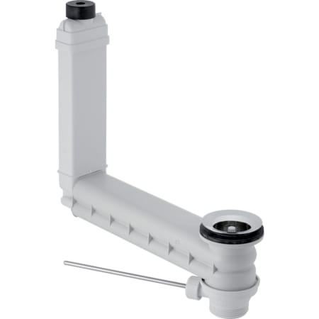 Picture of GEBERIT Clou washbasin connector with lever actuation Waste outlet: stainless steel polished #152.018.00.1