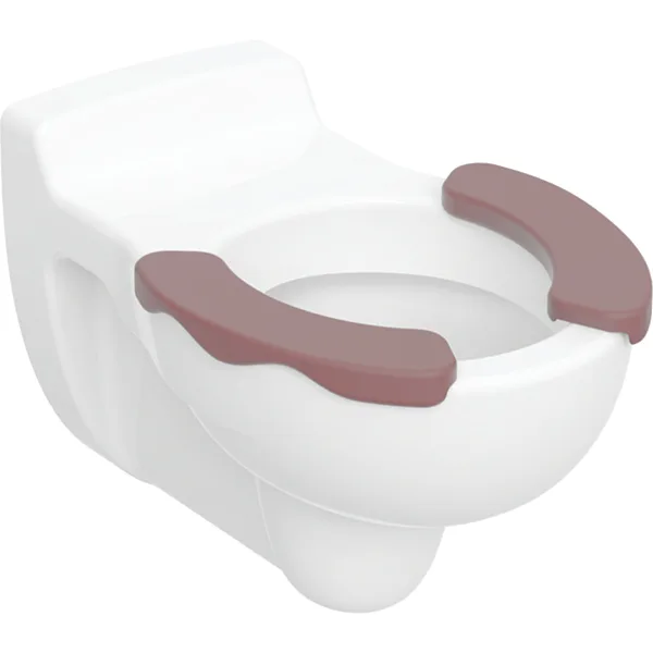 Picture of GEBERIT Bambini wall-hung WC for children, washdown, with seat pads Ceramic body: white Seat pad: agate grey #201715000