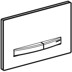 Bild von GEBERIT Sigma50 Betätigungsplatte für 2-Mengen-Spülung, Metallfarbe Messing #115.672.JV.2 - Grundplatte und Tasten: Messing Deckplatte: Betonoptik