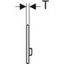 Bild von GEBERIT Sigma50 Betätigungsplatte für 2-Mengen-Spülung, Metallfarbe Messing #115.672.JX.2 - Grundplatte und Tasten: Messing Deckplatte: Nussbaum amerikanisch