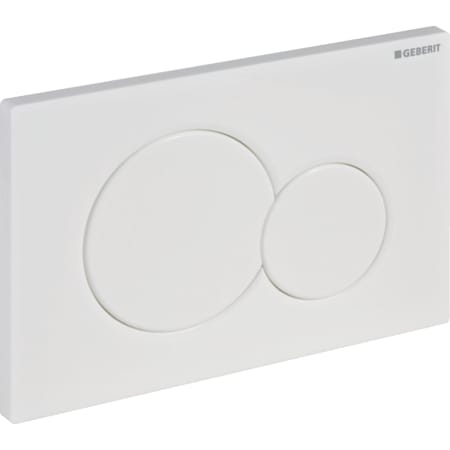 εικόνα του GEBERIT Sigma01 actuator plate for dual flush, for Bambini WC Plate: white Full flush volume button: yellow Partial flush volume button: green #115.770.LA.5