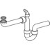 Bild von GEBERIT Rohrbogengeruchsverschluss für Spülbecken, Raumsparmodell, mit Winkelschlauchtülle, Abgang horizontal #152.819.11.1 - weiß-alpin