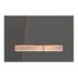 Bild von GEBERIT Sigma50 Betätigungsplatte für 2-Mengen-Spülung, Metallfarbe rotgold #115.670.QB.2 - Grundplatte und Tasten: rotgold Deckplatte: rotgold, gebürstet, easy-to-clean-beschichtet