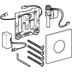 Bild von GEBERIT Urinalsteuerung mit elektronischer Spülauslösung, Netzbetrieb, Typ 01 Abdeckplatte #116.021.46.5 - mattverchromt