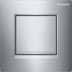 Bild von GEBERIT Urinalsteuerung mit pneumatischer Spülauslösung, Typ 30 Betätigungsplatte #116.017.JQ.1 - Platte und Taste: mattchrom-lackiert, easy-to-clean-beschichtet Designstreifen: hochglanz-verchromt