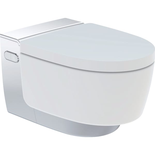 Picture of GEBERIT AquaClean Mera Comfort WC complete solution, wall-hung WC WC ceramic appliance: white / KeraTect Design cover: white #146.210.11.1