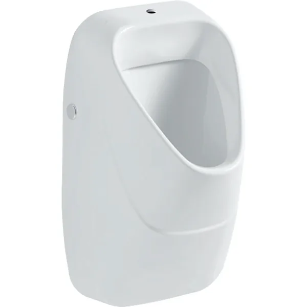 Picture of GEBERIT Alivio urinal inlet from above, outlet to the rear or below #238150600 - white / KeraTect