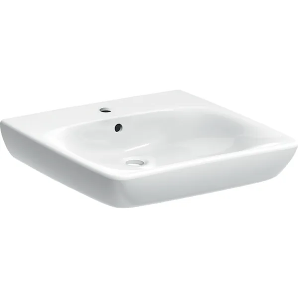 GEBERIT Renova Comfort lavabo engelsiz beyaz / KeraTect #258555600 resmi