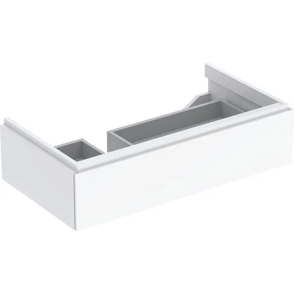εικόνα του GEBERIT Xeno² cabinet for washbasin with shelf surface, with one drawer greige / matt coated #500.513.00.1