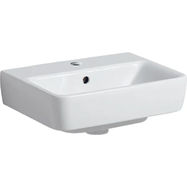 GEBERIT Renova Plan el durulama lavabosu beyaz / KeraTect #501.624.00.8 resmi