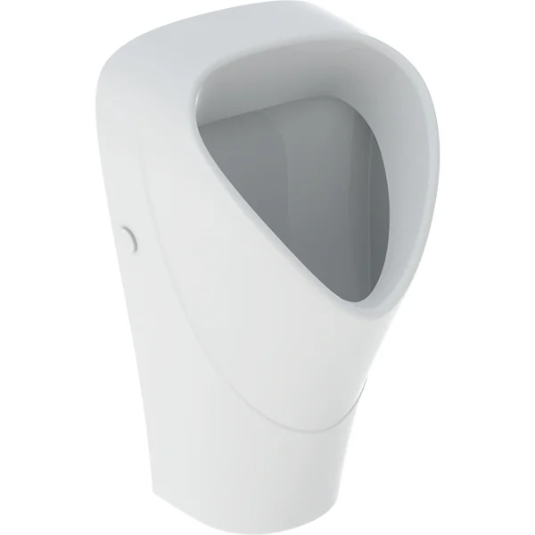 Picture of GEBERIT Renova urinal trigonal, inlet from behind, outlet to the rear or below #501.665.00.8 - white / KeraTect