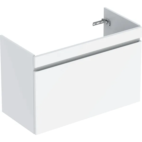 εικόνα του GEBERIT Renova Plan vanity unit for washbasin, with one drawer and one inner drawer #501.907.01.1 - white / high-gloss lacquered
