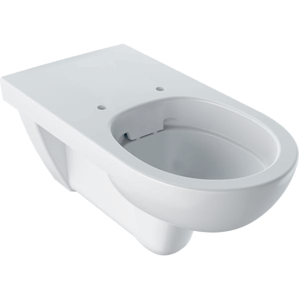 Picture of GEBERIT Renova Comfort wall-hung toilet, low flush, extended projection, barrier-free, Rimfree #208570600 - white / KeraTect