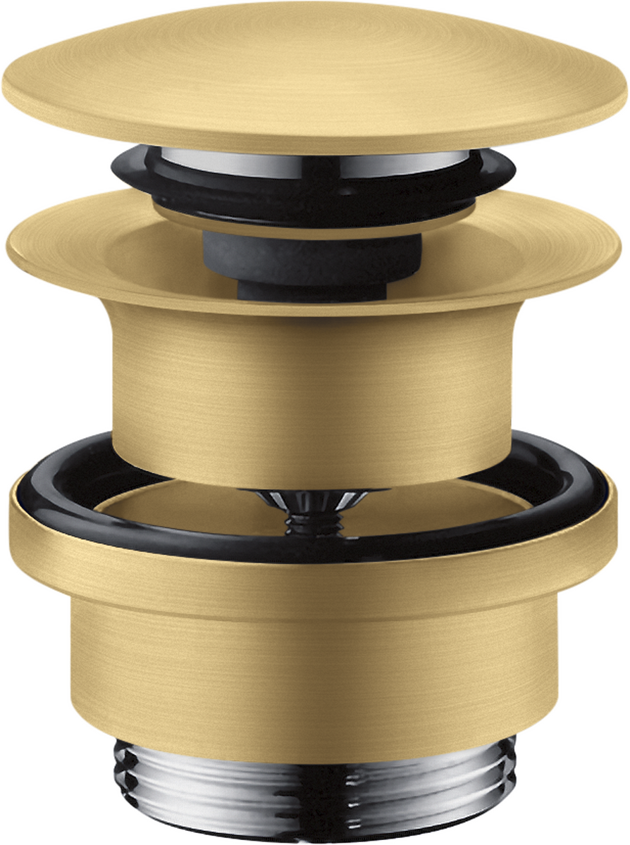 HANSGROHE Ablaufgarnitur Push-Open für Waschtisch- und Bidetmischer #51300250 - Brushed Gold Optic