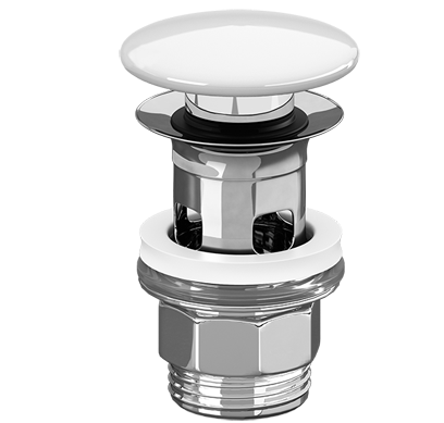 Зображення з  VILLEROY BOCH Accessories Push-to-open valve, 100 x 135 x 69,5 mm, White Alpin #8L033401