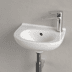 Bild von VILLEROY BOCH O.novo Handwaschbecken Compact, 360 x 270 x 160 mm, Weiß Alpin, mit Überlauf 53603801