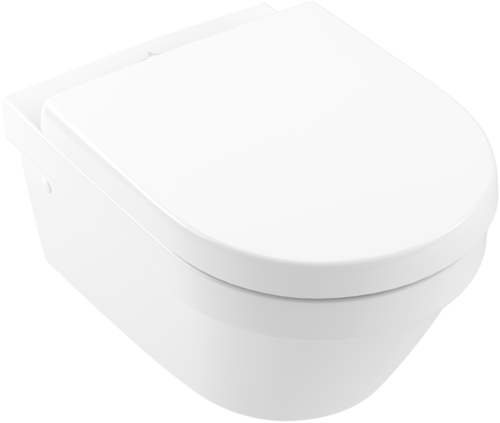 Зображення з  VILLEROY BOCH Architectura Toilet seat and cover, with automatic lowering mechanism (SoftClosing), with removable seat (QuickRelease), White Alpin #98M9C101