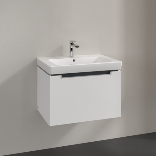 Picture of VILLEROY BOCH Subway 2.0 Vanity unit, 1 drawer, 637 x 420 x 454 mm, Glossy White #A68800DH