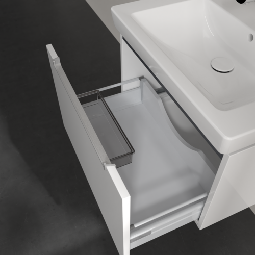 Picture of VILLEROY BOCH Subway 2.0 Vanity unit, 1 drawer, 637 x 420 x 454 mm, Glossy White #A68800DH