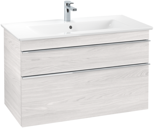 Зображення з  VILLEROY BOCH Venticello vanity unit, 2 pull-outs, 953 x 590 x 502 mm, White Wood / White Wood #A92601E8