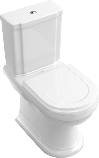 Bild von VILLEROY BOCH Hommage WC-Sitz, mit Absenkautomatik (SoftClosing), mit abnehmbaren Sitz (QuickRelease), Weiß Alpin 8809S1R1