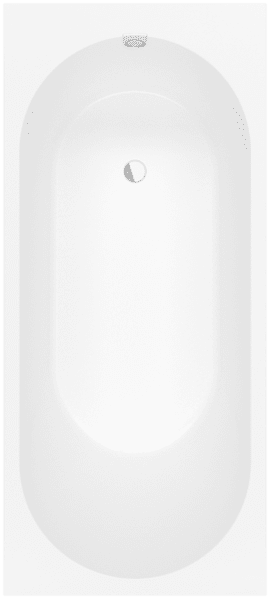 Bild von VILLEROY BOCH Oberon 2.0 rechteckige Badewanne, 1800 x 800 mm, Weiß Alpin UBQ181OBR2DV-01