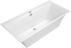 Bild von VILLEROY BOCH Squaro Edge 12 rechteckige Badewanne, 1600 x 750 mm, Weiß Alpin UBQ160SQE2DV01