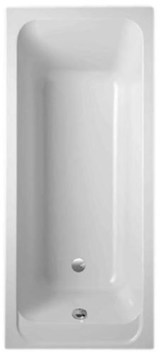 Bild von VILLEROY BOCH Architectura rechteckige Badewanne, 1700 x 750 mm, Weiß Alpin UBA170ARA2V-01