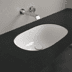 Bild von VILLEROY BOCH O.novo Unterbauwaschbecken, 530 x 320 x 200 mm, Weiß Alpin CeramicPlus, mit Überlauf 416250R1