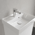 Bild von VILLEROY BOCH Collaro Handwaschbecken, 450 x 370 x 150 mm, Weiß Alpin CeramicPlus, mit Überlauf 433445R1