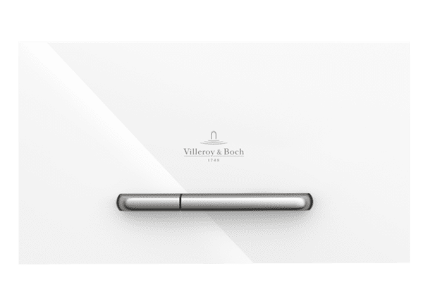 Bild von VILLEROY BOCH ViConnect Installationssysteme WC-Betätigungsplatte 300G, 2-Mengen-Spülung, Glass Glossy White 922160RE