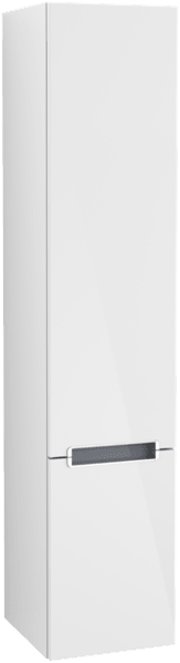 Bild von VILLEROY BOCH Subway 2.0 Hochschrank, 2 Türen, 350 x 1650 x 370 mm, Glossy White A71000DH