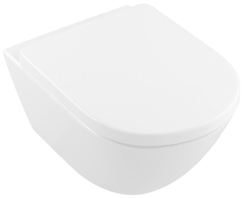 Bild von VILLEROY BOCH Subway 2.0 Tiefspül-WC Komfort spülrandlos, wandhängend, Weiß Alpin CeramicPlus 4609R0R1