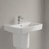 Bild von VILLEROY BOCH O.novo Waschbecken, 650 x 460 x 175 mm, Weiß Alpin AntiBac CeramicPlus, mit Überlauf 4A4165T2