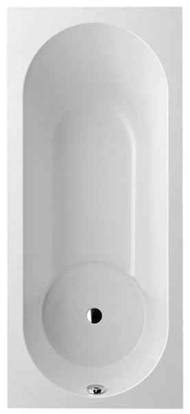 Bild von VILLEROY BOCH Libra rechteckige Badewanne, 1800 x 800 mm, Weiß Alpin UBQ180LIB2V01