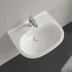 Bild von VILLEROY BOCH O.novo Waschbecken, 600 x 490 x 200 mm, Weiß Alpin CeramicPlus, mit Überlauf 516060R1