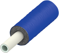 TECE TECEflex Mehrschichtverbundrohr PE-Xc/Al/PE-RT vorgedämmt, 9 mm Dämmung, blau, Dim. 16, 17 x 2,75 mm #732116