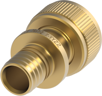 TECE TECEflex Schnelladapter gerade Dimension 16 x 1/2", Siliziumbronze #708630