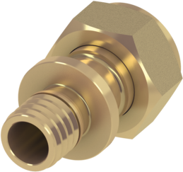 TECE TECEflex Verschraubung, flachdichtend Dimension 16 x 3/4", Siliziumbronze #717602