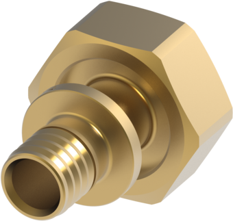 TECE TECEflex Eurokonusverschraubung 3/4" Dimension 20 mit Flex Pressanschluss Standard Messing #763620