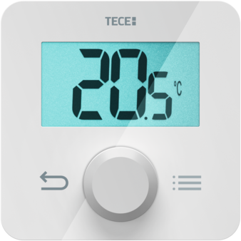 TECE TECEfloor Raumbediengerät SH-DTP, Temperatur, LCD-Display, programmierbar, weiß #77420055