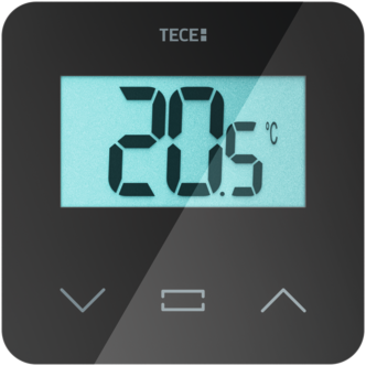 TECE TECEfloor Raumbediengerät SH-DT, Temperatur, LCD-Display, schwarz #77420052