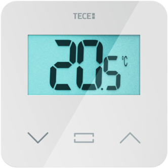 TECE TECEfloor Raumbediengerät SH-DTH, Temperatur und Feuchte, LCD-Display, weiß #77420053