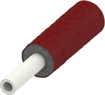 TECE TECElogo Mehrschichtverbundrohr PE-RT/Al/PE-RT vorgedämmt, 9 mm Dämmung, rot, Dim. 20 #8702020