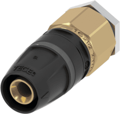 TECE TECElogo-Push Abdrückstopfen mit Entlüftung Dimension 16, Standard Messing #8640001