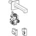 Bild von 116.271.21.1 Geberit Brenta washbasin tap, wall-mounted, mains operation, for concealed function box