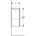 Bild von GEBERIT Acanto cabinet for handrinse basin, with one door and trap 500.607.16.1