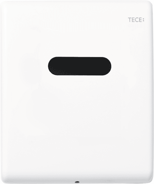 Зображення з  TECE TECEplanus, електронна панель змиву для пісуару, живлення від акумулятора 6 В, шовковисто-матова біла #9242354